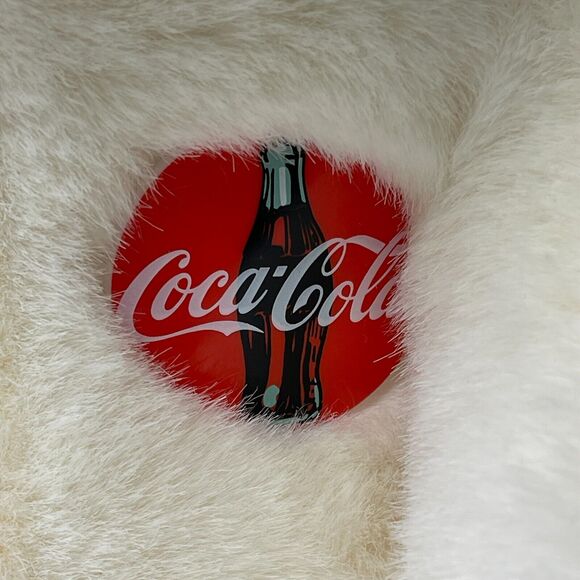 Vintage 1994 Coca-Cola Polar Bear Plush 12” Stuffed Animal with Badge Logo Tag - Picture 9 of 15